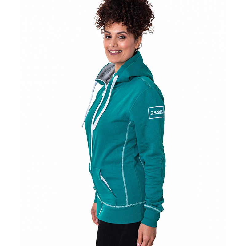 Canna Hoodie female side